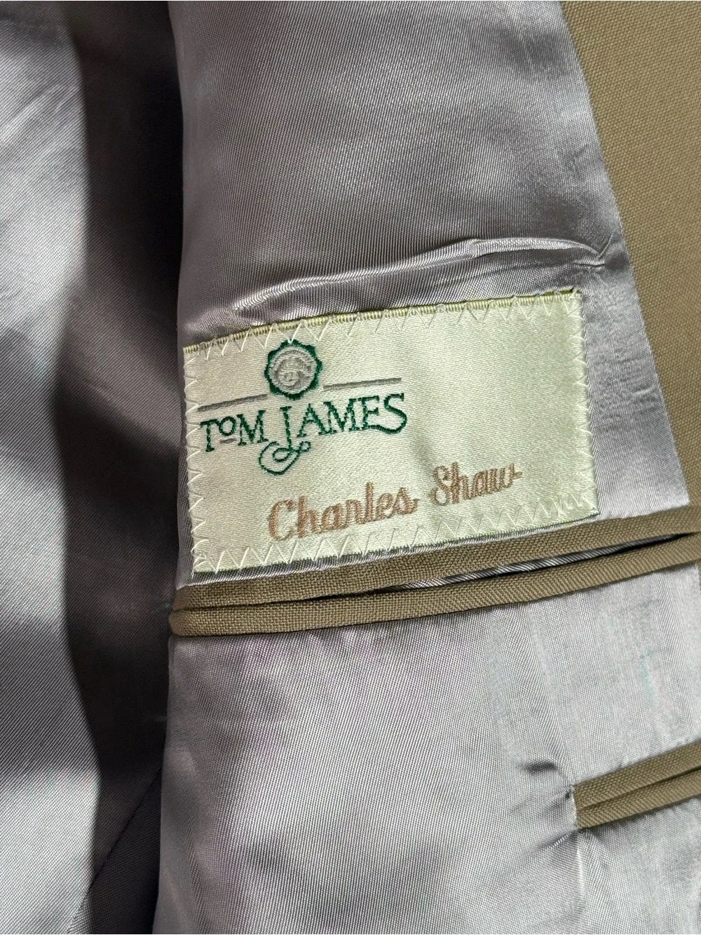 Vintage Tom James Men’s 90’s USA Union Made Hand Tailored Two Button Blazer 46R
